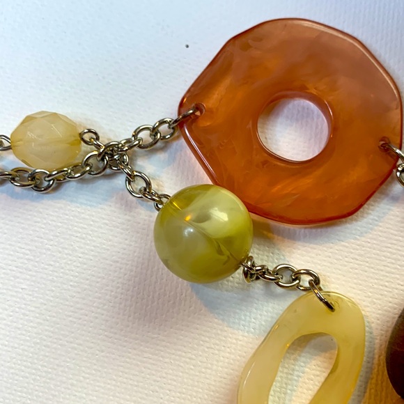 Vintage over the neck multi materials necklace - Picture 4 of 6